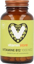 Vitaminstore - Vitamine B12 1000 mcg methylcobalamine zuigtabletten - 100 zuigtabletten