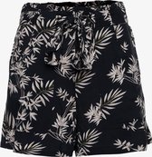 TwoDay dames short met bloemenprint - Zwart - Maat S