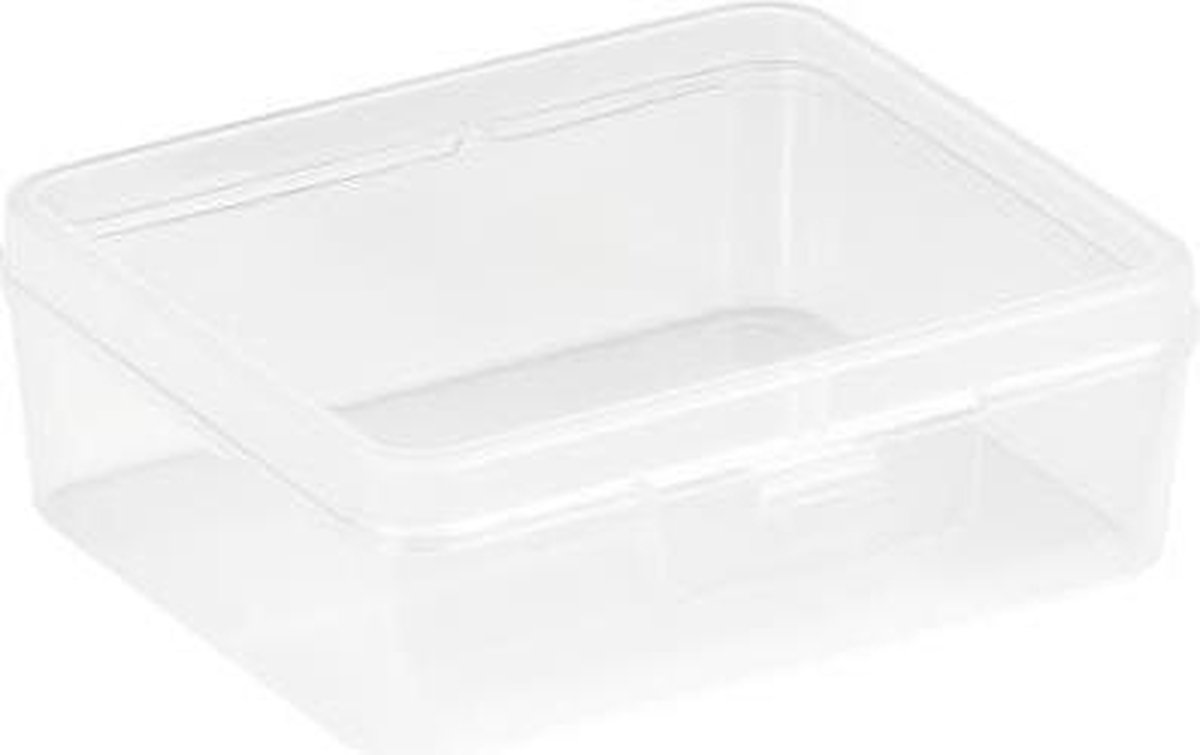 Sunware - Q-line opbergdoos 0,9L transparant - 14,6 x 13 x 5,3 cm