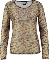 Catwalk junkie transparante longsleeve polyamide stretch - valt kleiner - Maat M
