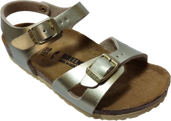 Birkenstock - Meisjes Sandalen Rio Kids Electric Metallic Gold - Goud - Maat  26 | bol.com