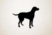 Silhouette hond - Braque Saint-germain - M - 60x72cm - Zwart - wanddecoratie