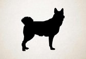 Silhouette hond - Jamthund - M - 60x60cm - Zwart - wanddecoratie
