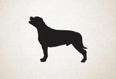 Silhouette hond - Perro De Presa Mallorquin - M - 60x76cm - Zwart - wanddecoratie