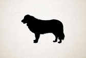 Silhouette hond - Karst Shepherd - Karst herder - M - 60x89cm - Zwart - wanddecoratie