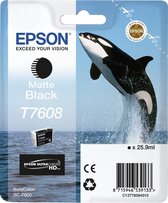 Epson T7608XL - Inktcartridge / Mat Zwart / Hoge Capaciteit