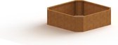 MySteel Cortenstaal plantenbak Boston 1000   - Hoogte: 400mm