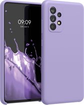 kwmobile telefoonhoesje geschikt voor Samsung Galaxy A52 / A52 5G / A52s 5G - Hoesje met siliconen coating - Smartphone case in violet lila