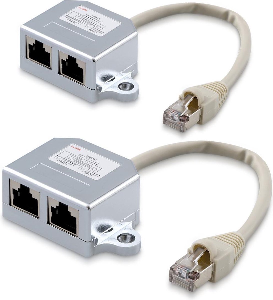 Répartiteur 1 entrée 2 Sorties Splitter Adaptateur RJ45 Ethernet Réseau