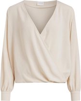 Vila Blouse Vinalu L/s Top/su - Noos 14063365 Birch Dames Maat - W36