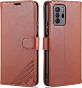 Voor Xiaomi Poco X3 GT/Redmi Note 10 Pro 5G AZNS Schapenvacht Textuur Horizontale Flip Lederen Case met Houder & Kaartsleuven & Portemonnee (Bruin)