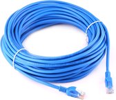By Qubix internetkabel - 15m CAT5E Ethernet netwerk LAN kabel (10000 Mbit-s) - Blauw - RJ45 - UTP kabel