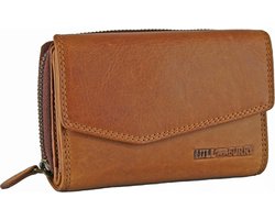 HillBurry VL77703 Dames Rits Portemonnee - Leer - Bruin