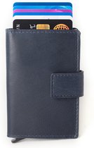 Joop! Porta Carte Di Credito C-Four E-Cage Sv8 Blue, Con Meccanismo A Cassetto E Protezione RFID