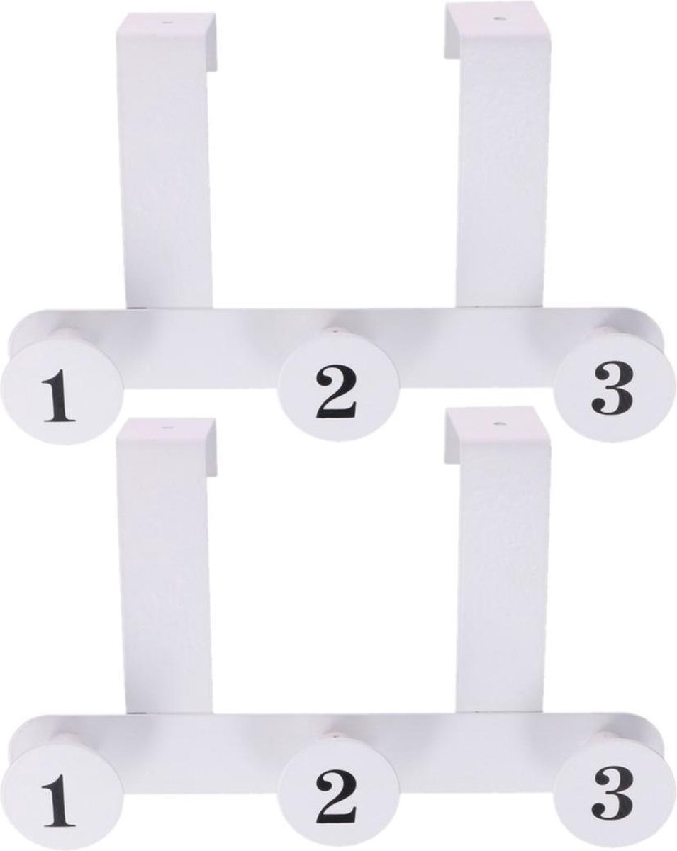 Lot De 2 Porte-Manteaux Réglables VidaXL - Pour Accrocher Sur Balcon, Terrasse Ou Mur