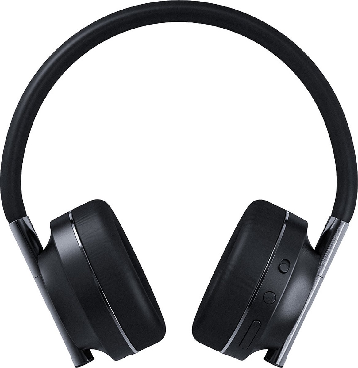 Happy Plugs Play Bedraad/Draadloze Bluetooth On-Ear Koptelefoon Zwart