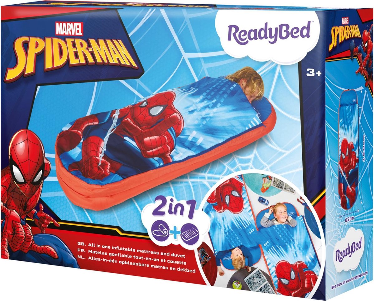 Spiderman readybed - Sac de couchage 2 en 1 et matelas pneumatique - Marvel