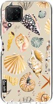 Casetastic Huawei P40 Lite Hoesje - Softcover Hoesje met Design - Sea Shells Sand Print