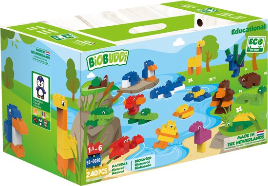BiobBuddi Speelgoed Blokken | 240-delig