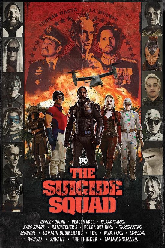 Poster - The Suicide Squad Team - 91.5 X 61 Cm - Multicolor