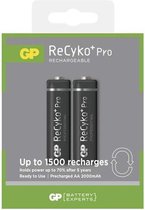 GP Batteries ReCyko+ Pro  AA Nikkel Metaal Hydride 2050mAh 1.2V oplaadbare batterij/accu