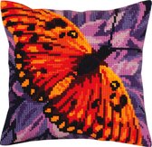 Kussen borduurpakket Butterfly - Collection d'Art