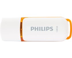 Philips FM12FD70B USB Stick Flash Drive - 128 GB - USB 2.0 - Snow Edition - Sunrise Orange - Wit