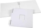Spiraal gebonden Scrapbook, wit, afm 30,5x30,5 cm, 250 gr, 1 stuk
