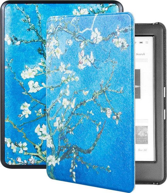 Lunso - Geschikt voor Kobo Glo / Glo HD / Touch 2.0 hoes (6 inch) - sleep cover - Van Gogh Amandelbloesem