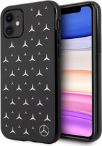 iPhone 11/XR Backcase hoesje - Mercedes-Benz - Effen Zwart - TPU (Zacht)