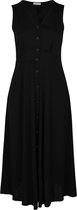 Promiss - Female - Lange, effen jurk  - Zwart