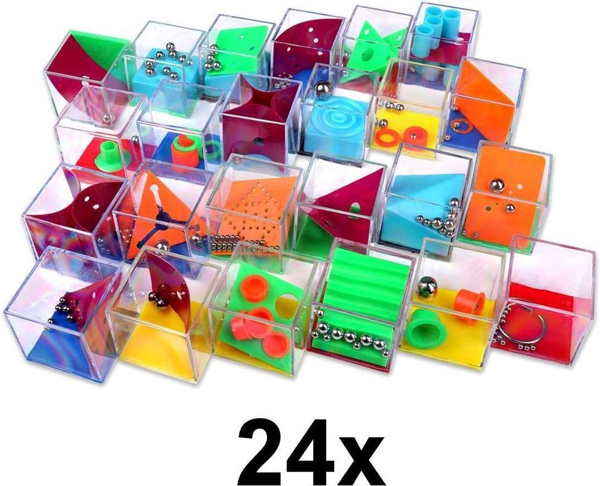 Uitdeelcadeaus 24 STUKS Geduldspelletjes Kubus - Traktatie Uitdeelcadeautjes voor kinderen - Klein Speelgoed Traktaties — afbeelding 6