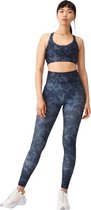 Röhnisch Sportlegging Printed Piping Dames Polyester Blauw Mt Xxl