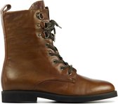 Piedi Nudi Vrouwen Leren     Enkellaarsjes / Laarzen / Damesschoenen P37204-201PN - Cognac - Maat 42