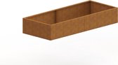 MySteel Cortenstaal plantenbak Texas xxl 2400x1000   - Hoogte: 300mm