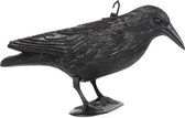 Halloween - Zwarte plastic horror decoratie kraai/raaf 36 cm - Halloween kerkhof decoratie dieren - Kraaien - Raven
