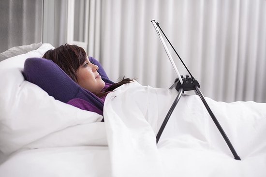 Tablet standaard (verstelbare houder) voor het bed, de bank of een oneffen  oppervlak... | bol.com