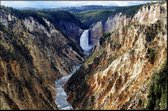 Walljar - Yellowstone National Park - Muurdecoratie - Poster met lijst