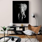 Poster Dark Elephant ³ - Dibond - Meerdere Afmetingen & Prijzen | Wanddecoratie - Interieur - Art - Wonen - Schilderij - Kunst