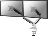Bol.com Neomounts NM-D750DSILVER full motion monitorarm 2 schermen - 10-32" - gasveer - 1-9 kg (2x) - zilver aanbieding