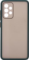 Shop4 - Samsung Galaxy A52s 5G Hoesje - Bumper Back Case Donker Groen