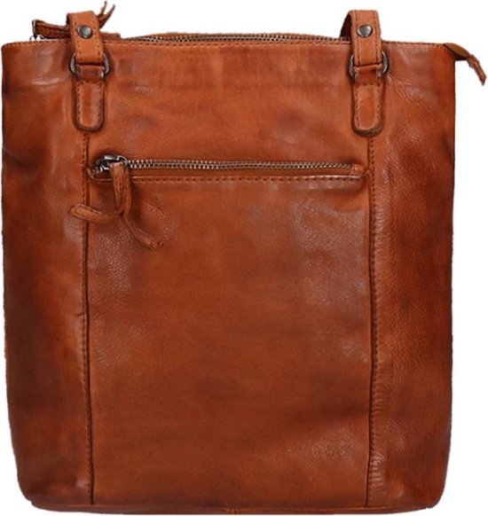 Bear Design Medium Schoudertas Dames - Leer - Sandy - Cognac
