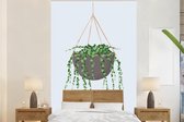 Behang - Fotobehang Planten - Hangplant - Pastel - Breedte 145 cm x hoogte 220 cm
