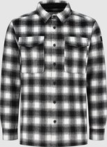 Purewhite -  Heren Regular Fit    Overhemd  - Zwart - Maat XS