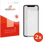 2 stuks: Meteorshield iPhone X screenprotector - Ultra clear impact glass