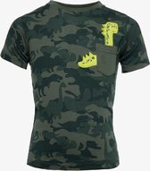 TwoDay jongens T-shirt met dino print - Groen - Maat 110/116