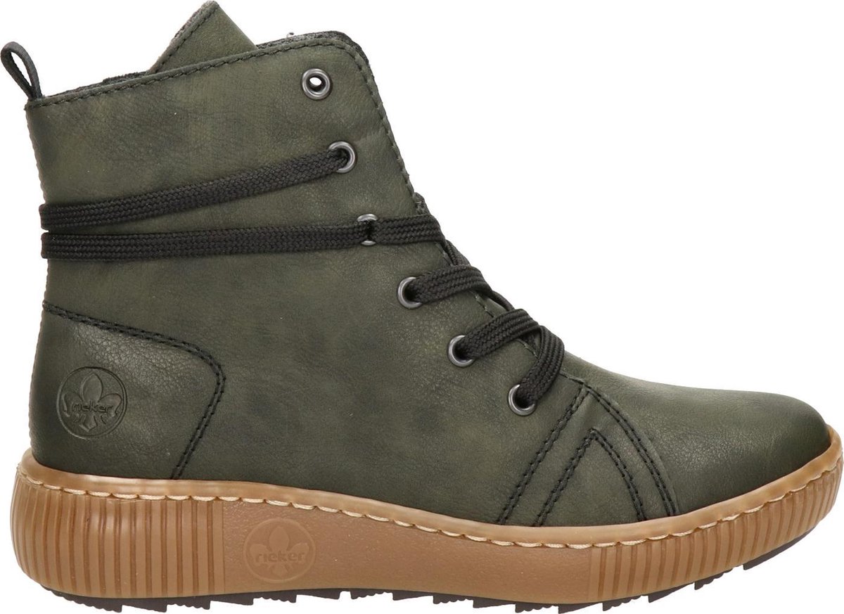 Rieker Veterboots groen - Maat 36 | bol.com
