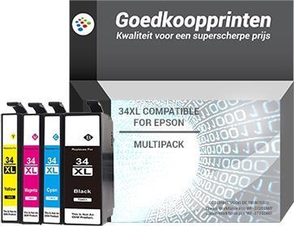 Epson 34XL inkt cartridges Multipack - Huismerk