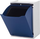 Prullenbak - Afvalbak - Vrijstaand - Stapelbaar - Wandmontage - Groen Blauw