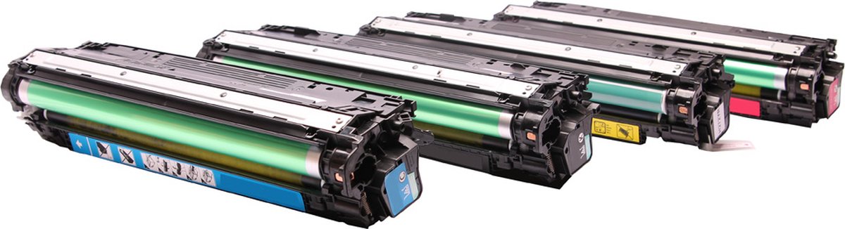 ABC huismerk Set 4x toner geschikt voor HP Color LaserJet Enterprise CP5525 CP5525DN CP5525N CP5525XH M750 M750dn M750n M750xh HP 650A